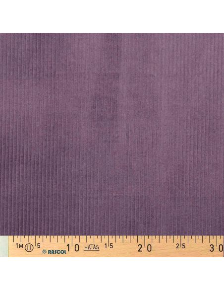 Tissu velours côtelé coton - Mauve