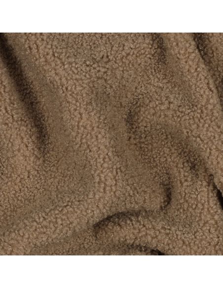 Tissu polaire Teddy double face - Mocha
