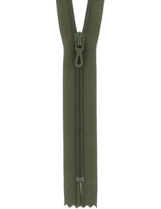 Fermeture éclair nylon - Kaki foncé