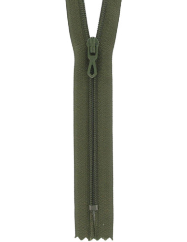 Fermeture éclair nylon - Kaki foncé