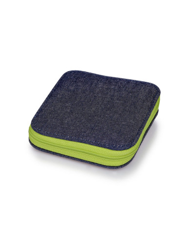 Nécessaire à couture - Jeans avec fermeture verte
