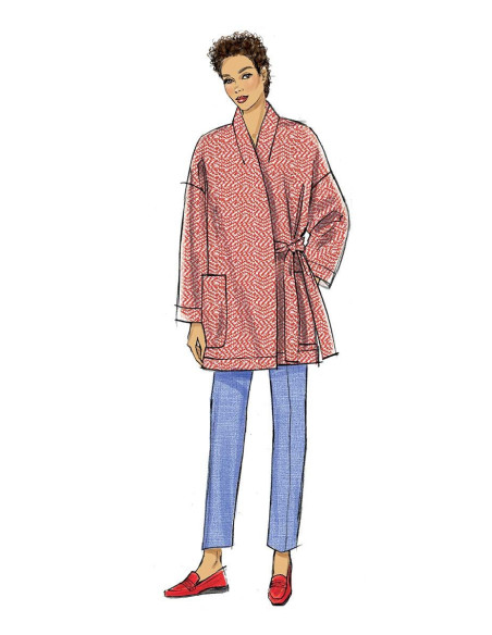 Patron de veste, ceinture et pantalon - Vogue 9334