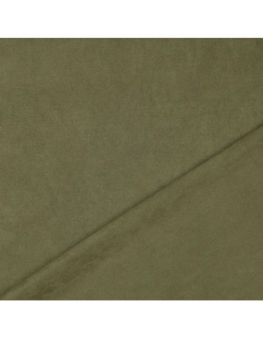 Tissu suédine stretch - Kaki clair