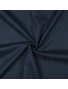Tissu suédine stretch - Bleu marine