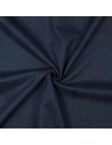 Tissu suédine stretch - Bleu marine
