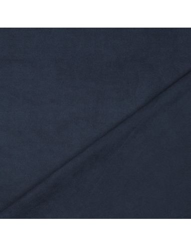 Tissu suédine stretch - Bleu marine