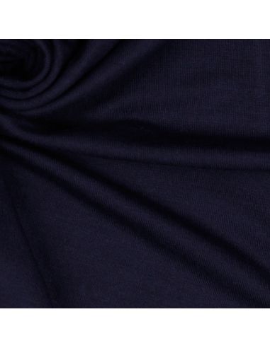 Tissu jersey tencel modal - Bleu marine