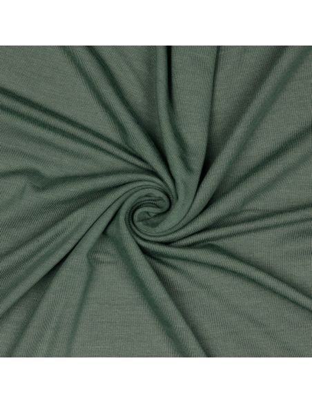 Tissu jersey tencel modal - Vert fougère