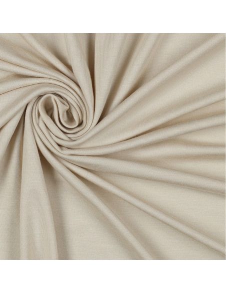 Tissu jersey tencel modal - Beige