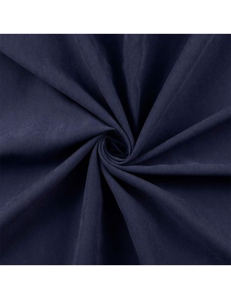 Tissu satin touché pêche - Bleu marine