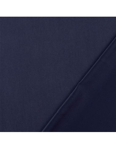 Tissu satin touché pêche - Bleu marine