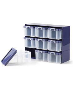 Casier de rangement avec 9 boîtes 2