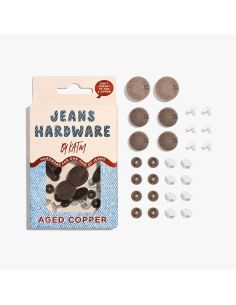 Kit de boutons jeans et rivets - Cuivre