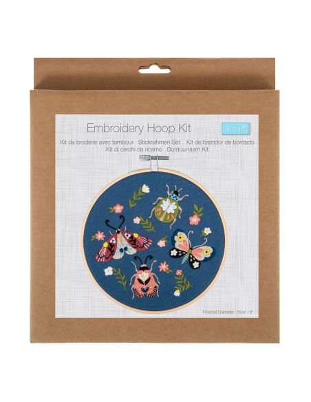 Kit broderie - Papillons et scarabée