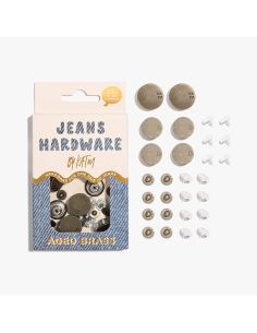 Kit de boutons jeans et rivets - Laiton