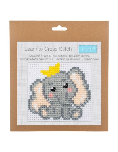 Kit point de croix compté - Éléphant