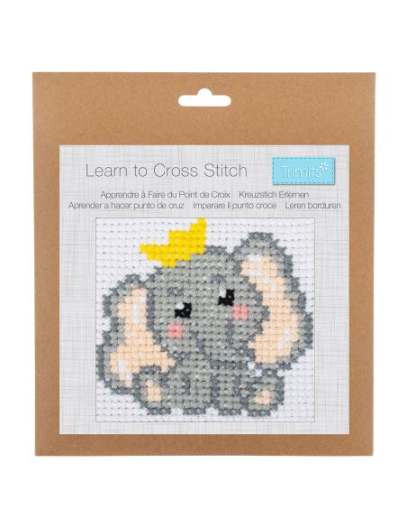 Kit point de croix compté - Éléphant