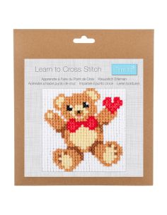 Kit point de croix compté - Ours en peluche