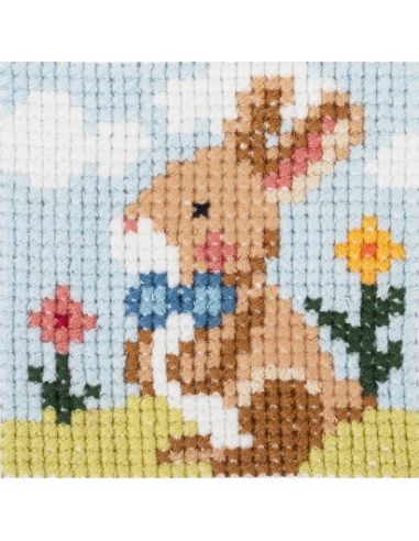 Kit point de croix compté - Lapin