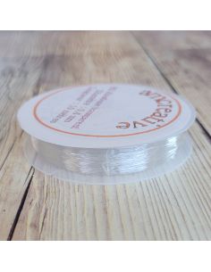 Fil élastique pour perles 0,40 mm - Transparent