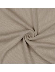 Tissu jersey bord côte côtelé - Sable