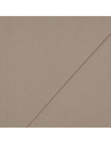 Tissu jersey bord côte côtelé - Sable