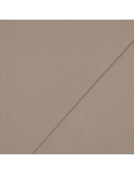 Tissu jersey bord côte côtelé - Sable