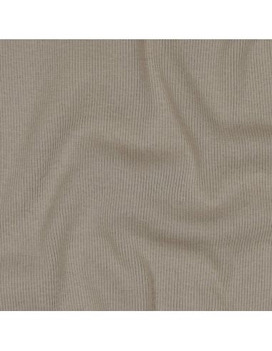 Tissu jersey bord côte côtelé - Sable