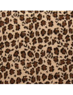 Tissu Teddy léopard - Beige foncé 2