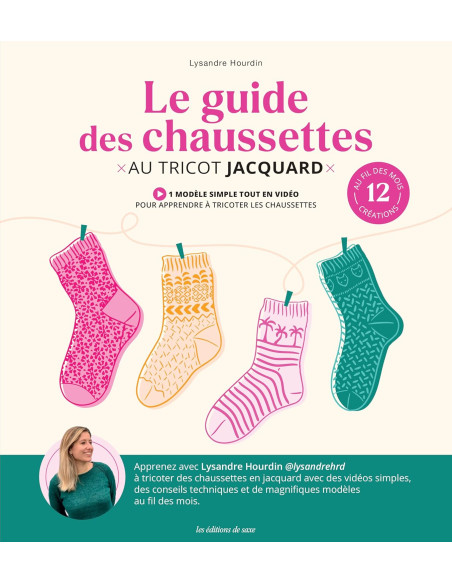 Livre le guide des chaussettes au tricot jacquard