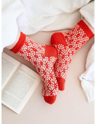 Livre le guide des chaussettes au tricot jacquard
