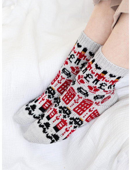 Livre le guide des chaussettes au tricot jacquard