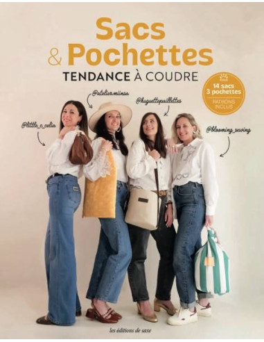 Livre sacs & pochettes tendance à coudre