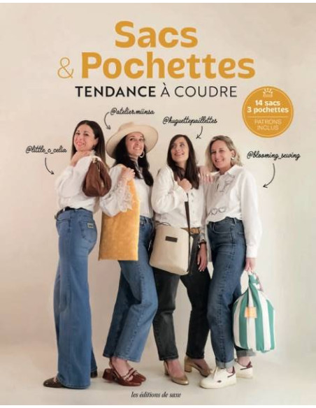 Livre sacs & pochettes tendance à coudre
