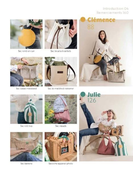 Livre sacs & pochettes tendance à coudre
