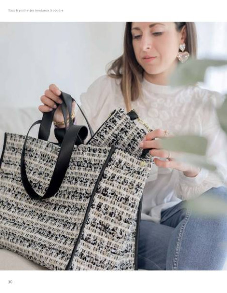 Livre sacs & pochettes tendance à coudre