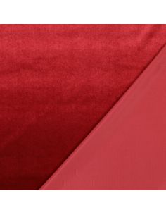 Tissu velours luxe d'ameublement - Bordeaux 2