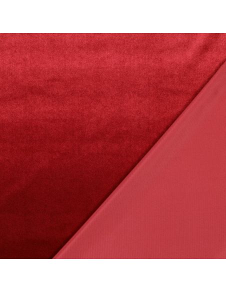 Tissu velours luxe d'ameublement - Bordeaux