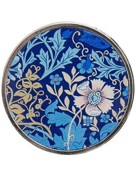 Porte-aiguilles aimanté - Collection fleurs bleues