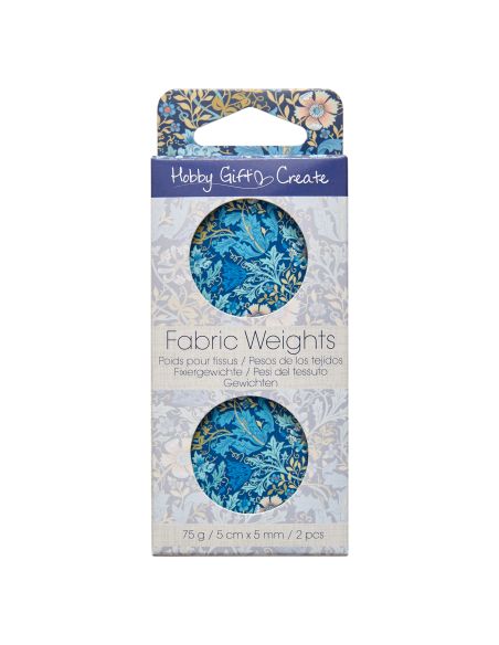 Lot de 2 poids pour patron - Collection fleurs bleues