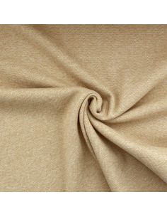 Tissu manteau lainage chevrons - Ficelle