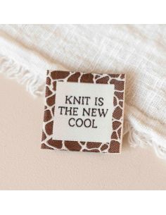 Étiquette tissée à coudre Knit is the new cool
