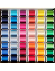Coffret fils à broder machine Rayon Madeira 1000 m 2