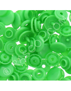 Sachet de 25 pressions résine KAM ronds - Vert clair