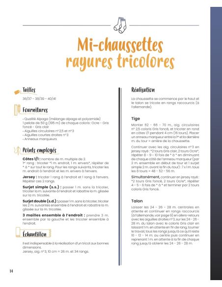 Livre le grand livre des chaussettes à tricoter
