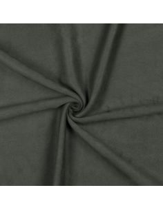 Tissu suédine stretch - Kaki foncé