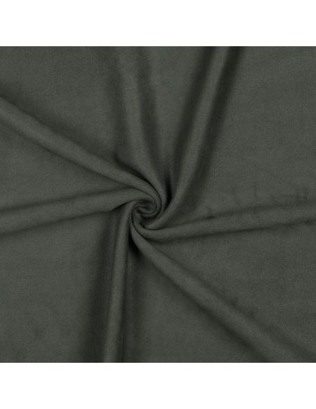 Tissu suédine stretch - Kaki foncé