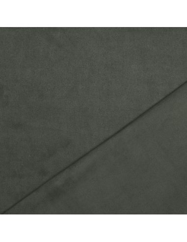 Tissu suédine stretch - Kaki foncé