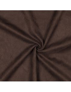 Tissu suédine stretch - Marron