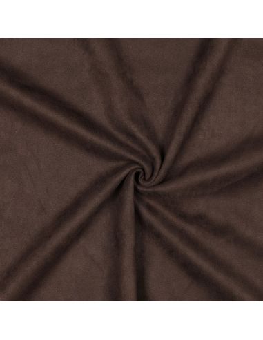 Tissu suédine stretch - Marron